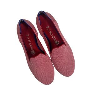 ROTHY"S Women's 7.5 The Loafer in Retired Lolipop Red and Blue Trim